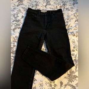 Everlane Authentic High-Rise Ankle Skinny Jeans in Black